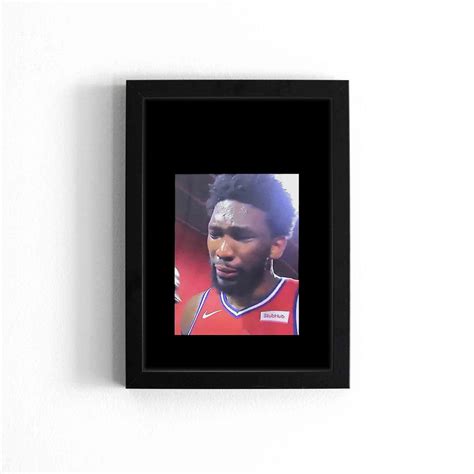 Joel Embiid Crying Meme Poster