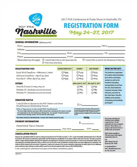 FREE 10 Conference Registration Forms In PDF MS Word Excel