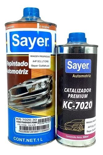 Kit Acabado Y Catalizador Transparente Sayer Kr Pza Meses Sin