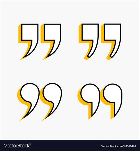 Collection Of Speech Inverted Comma Icon Vector Image