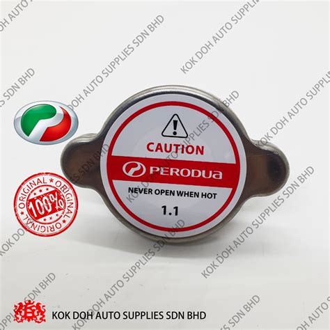 100 ORIGINAL PERODUA MYVI 2005 2010 VIVA AXIA BEZZA RADIATOR CAP 1 1