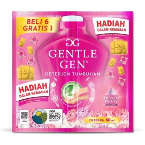 Jual Gentle Gen Deterjen Cair Renceng Isi Sachet Shopee Indonesia