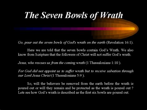The Seven Bowls Of Wrath