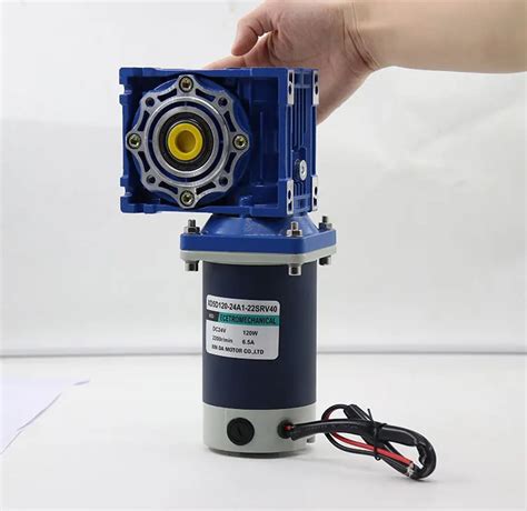 12v 24v 200w Dc Worm Gear Motor With Rv30 Speed Control High Torque And