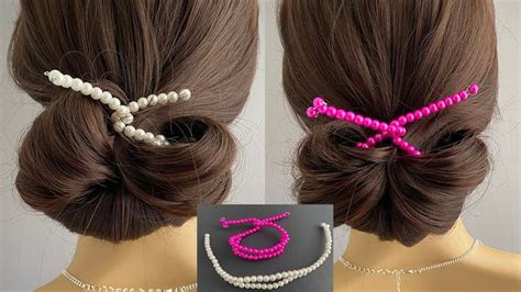 How To Make Diy Beaded Hair Donut Bun Maker And Holder Headband