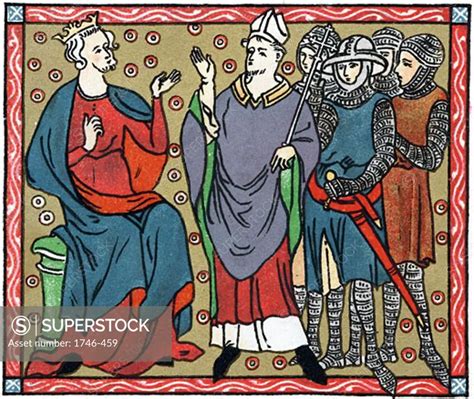 Henry Ii 1133 1189 King Of England From 1154 Henry Disputing With