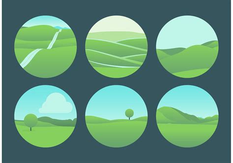 Beautiful Rolling Hills Landscape Vectors 88148 Vector Art at Vecteezy