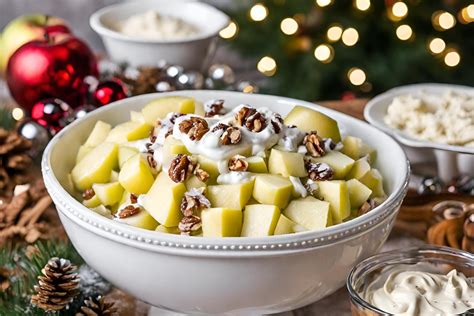 Cómo hacer Ensalada de manzana un popurrí dulce tradicional de Navidad