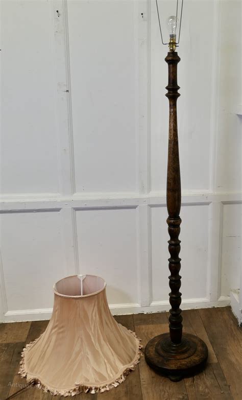 Antiques Atlas Art Deco Odeon Style Burr Walnut Floor Lamp