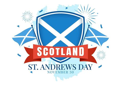 Happy St Andrew Day Vector Illustration On November With Scotland