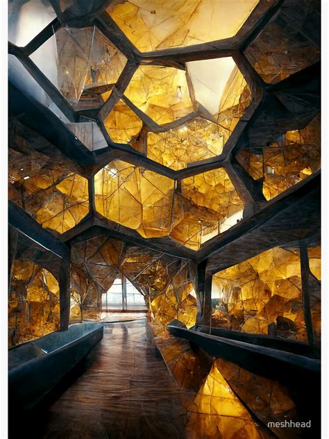 Honeycomb Architecture Sticker For Sale By Meshhead Redbubble