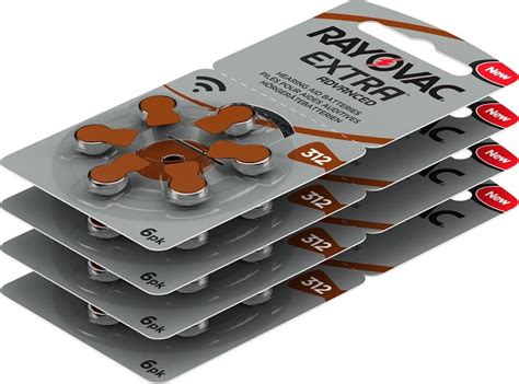 Rayovac Size Hearing Aid Batteries Zinc Air Extra Pack Of