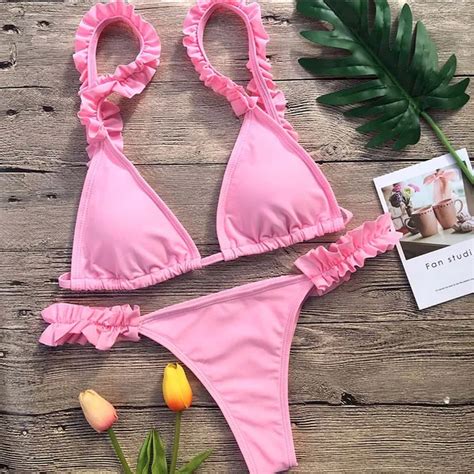 2018 Venus Vacation Lace Bikini Set Cute Women Swimsuit New Design Summer Swimwear Push Up