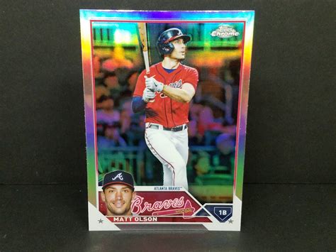 Topps Chrome Matt Olson Atlanta Braves Chrome Refractor