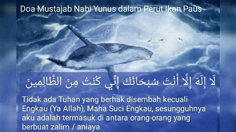 Doa Nabi Yunus Memohon Ampunan Allah SWT