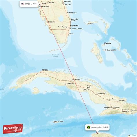 Direct Flights From Tampa To Montego Bay Tpa To Mbj Non Stop