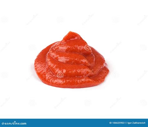 Molho De Tomate Isolado No Fundo Branco Imagem De Stock Imagem De