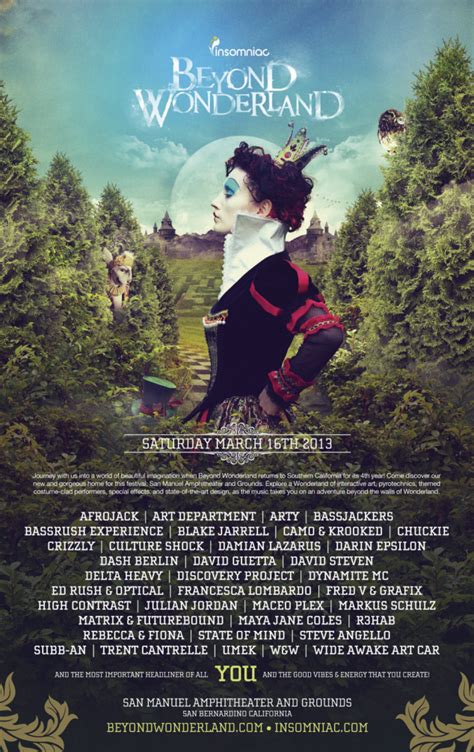 Beyond Wonderland 2013 Tickets and Lineup Information