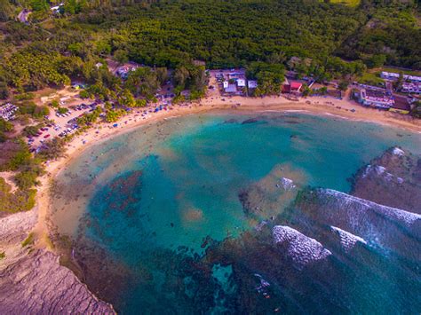 Aerial View Of Playa Jobos In Isabela Puerto Rico Stock Photo - Download Image Now - iStock