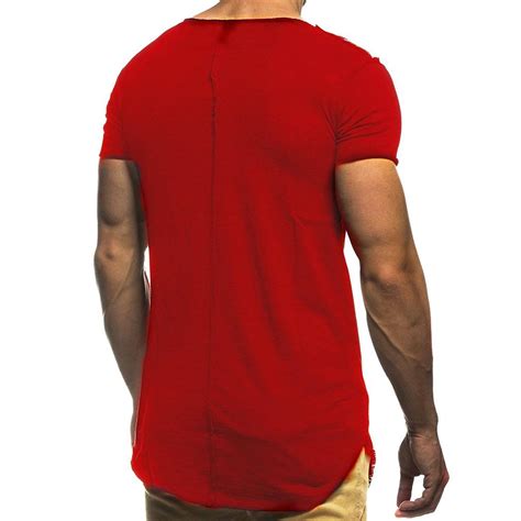 Mens Fashion Summer Short Sleeved Round Neck Slim Fit Tops Male Loose Sport Casual T Shirt Plus