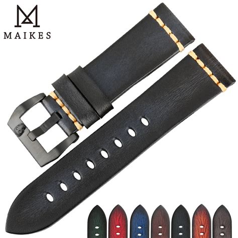 Maikes Watch Accessories Genuine Cow Leather Watchbands For Samsung