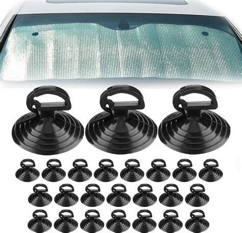 Amazon Pack Car Glass Windshield Sunshade Suction Cups Small