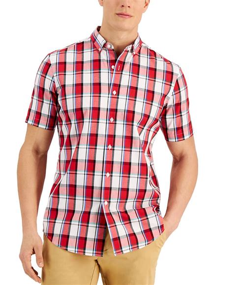 Club Room Men S Regular Fit Plaid Shirt Created For Macy S Macy S