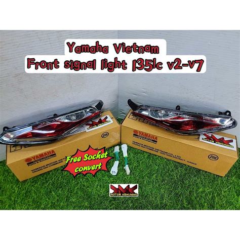 YAMAHA CUTTING VIETNAM LC135 V2 FRONT SIGNAL SET SIGNAL DEPAN SET WITH