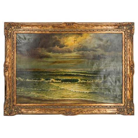 Sold Price Robert Wood Seascape Oil On Canvas January