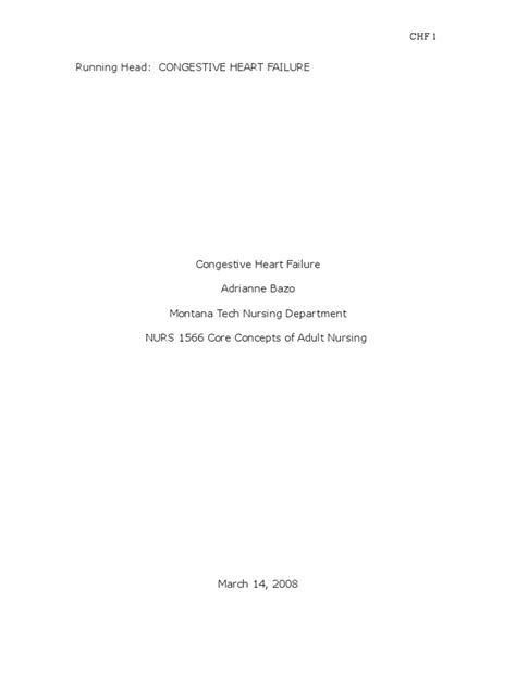 Congestive Heart Failure | PDF | Heart Failure | Heart 