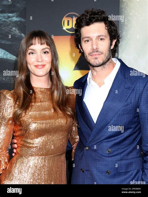 Los Angeles Ca Th Mar Adam Brody Leighton Meester At