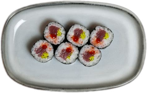 Hosomaki Spicy Maguro Maki Moshi Moshi Sushi Restauracja Japońska