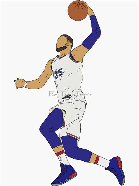 Ben Simmons Slam Dunk Sticker For Sale By RatTrapTees Redbubble