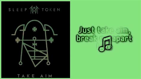 Sleep Token Take Aim Lyrics On Screen Youtube