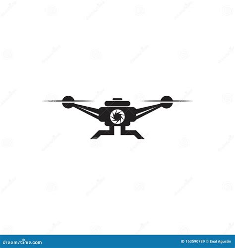 Drone Icon Logo Design Vector Template Stock Vector Illustration Of Logo Camera 163590789