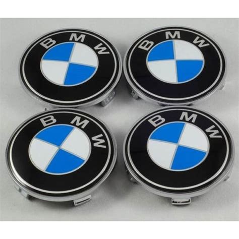 4x 60mm BMW Blue& White Wheel Center Caps – 6 Side Auto