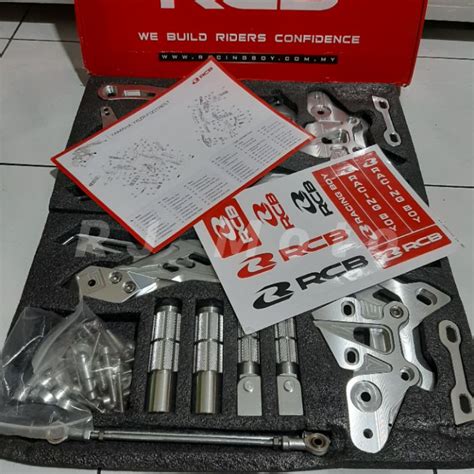 Jual Footstep Underbone Rcb Yamaha Mx King Silver Shopee Indonesia