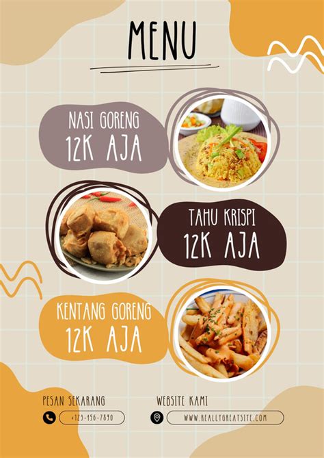 Gratis Contoh Poster Makanan Unik Canva