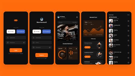 Fitness App template | Figma