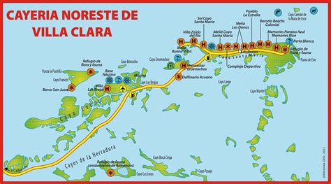 Cayo Santa Maria Cuba Map