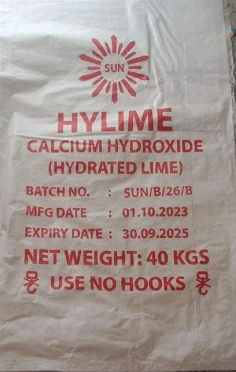 Hydrated Lime Powder Solid At Rs Kg In Mumbai Id