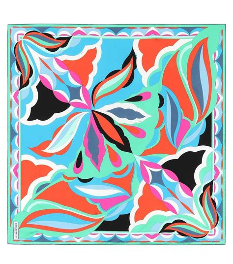 Printed Silk Scarf Emilio Pucci Mytheresa Pucci Scarf Pucci