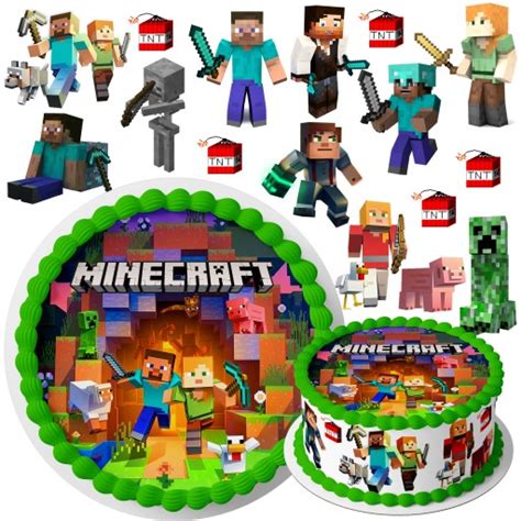 Zestaw OpŁatek Na Tort Minecraft 20cm Tekst 13389648973 Allegropl