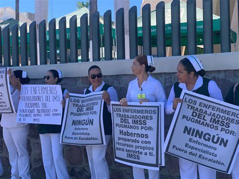 Protestan enfermeras del IMSS exigen inscripción al escalafón HOY BCS