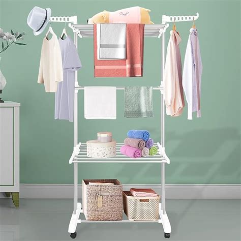 Innotic Clothes Drying Rack Foldable Tier Clothes Airer Stainless