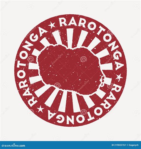 Rarotonga Sticker Vector Illustration Cartoondealer