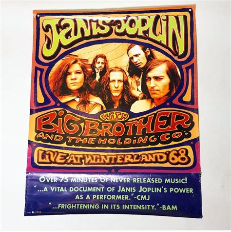 Rare Vintage Janis Joplin With Big Brother And The Holding Company Live