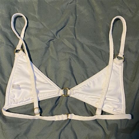 Cupshe Women S White Bikini And Tankini Tops Depop