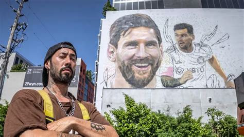 Así es el impresionante mural de Lionel Messi que preparan en Miami