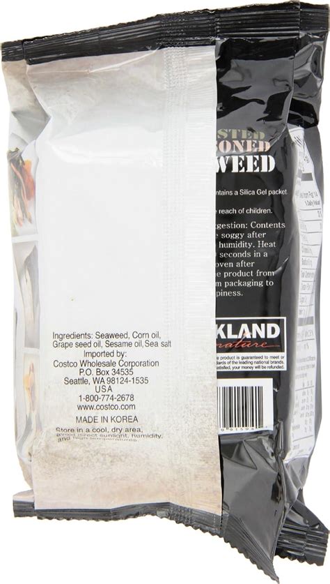 Kirkland Signature Roasted Seasoned Seaweed Winter Harvest